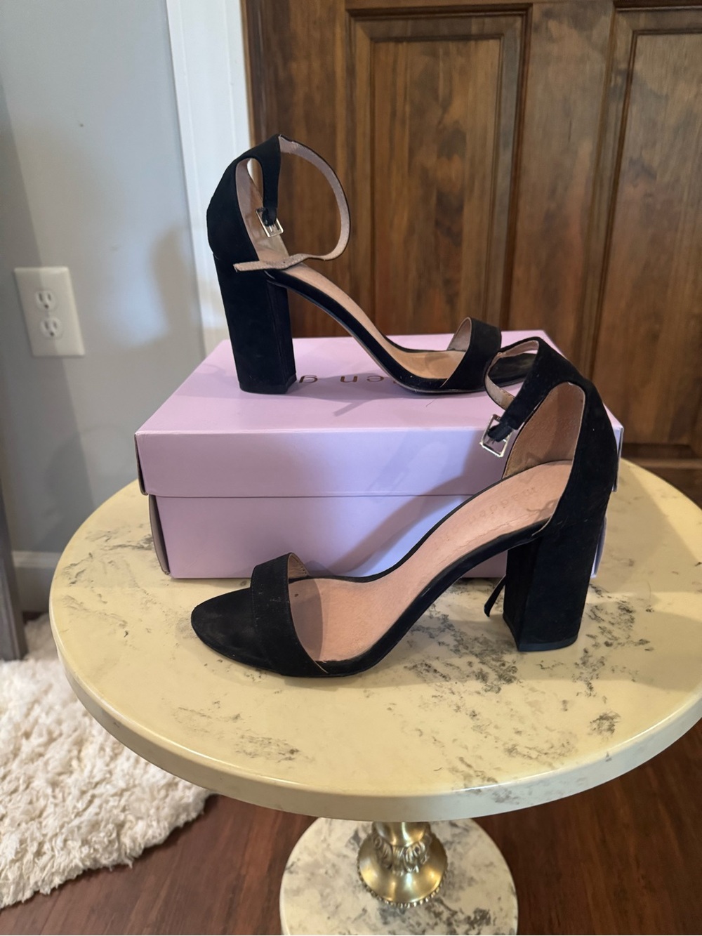 Black Block Heels